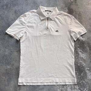 White CP Company Quarter Zip Shirt! Slim Fit Large